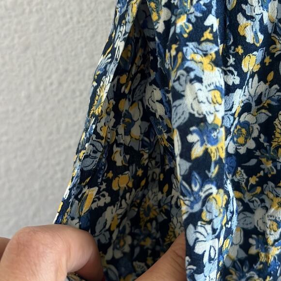 Vintage ESPRIT Floral Elastic Waist Rayon Cropped Pants Medium - Picture 7 of 7